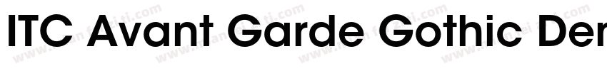 ITC Avant Garde Gothic Demi Conden字体转换